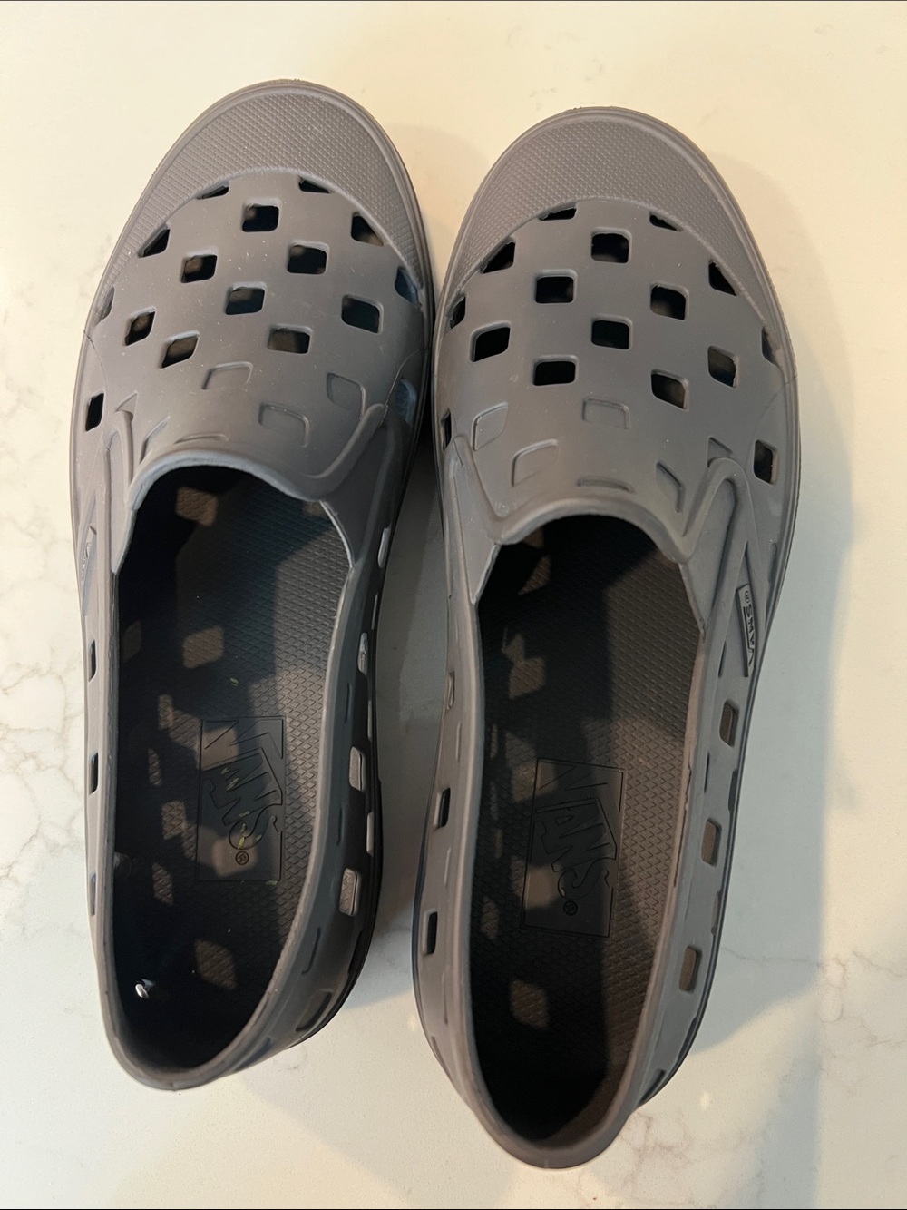 Vans Gray Perforated Slip-On Clog